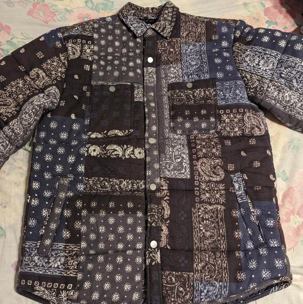 Urban Outfitters BDG Bandanna Patchwork Puffer Jacket
